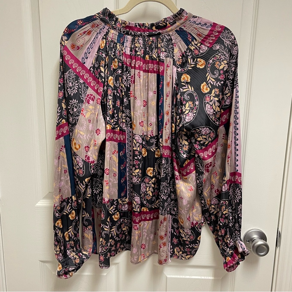 Current Air Patchwork Multi Blouse - image 8